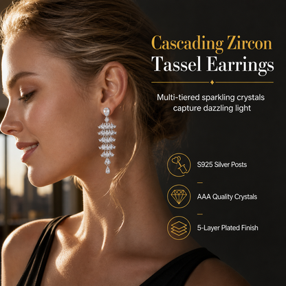 🔥50% OFF!!📢💎 S925 Sterling Silver Micro Pave Zircon Fan-Shaped Earrings – Elegant Sparkle for Every Occasion ✨