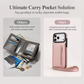 🔥50% OFF!!📢👜 Crossbody Wallet Phone Case – Zipper Pocket, Card Holder & Kickstand ✨