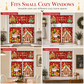 🔥50% OFF!!📢🎄 Christmas Kitchen Curtains Set – Festive Charm for Your Kitchen Windows ✨