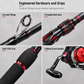 🔥50% OFF!!📢🎣 4-Piece Fibreglass Sea Fishing Rod – Long-Distance Casting Lure Rod ✨