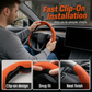 🔥50% OFF!!📢🚗 Breathable Grip Steering Wheel Cover – Comfortable, Breathable & Secure Hold ✨