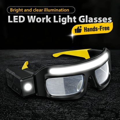 🔥50% OFF!!📢👓 Hands-Free LED Work Light Glasses – Bright Light Wherever You Look ✨