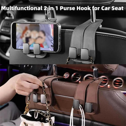🔥JUST ￡7.99!!-BUY 3 GET SHIPPING FREE!!📢🚗 Car Seat Headrest Hook – Keep Bags Secure & Within Reach ✨