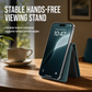 🔥50% OFF!!📢📱 Smooth Leather Magnetic Phone Stand & Card Holder Wallet – Keep Cards Secure & Your Phone Propped Up