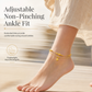 🔥50% OFF!!📢✨ Women's Double Layer Gold Tone Heart Charm Anklet with Small Beads – A Delicate Finishing Touch for Summer Looks, Layering & Thoughtful Gifts 💖
