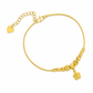 🔥50% OFF!!📢✨ Women's Double Layer Gold Tone Heart Charm Anklet with Small Beads – A Delicate Finishing Touch for Summer Looks, Layering & Thoughtful Gifts 💖