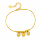 🔥50% OFF!!📢✨ Women's Double Layer Gold Tone Heart Charm Anklet with Small Beads – A Delicate Finishing Touch for Summer Looks, Layering & Thoughtful Gifts 💖