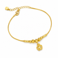🔥50% OFF!!📢✨ Women's Double Layer Gold Tone Heart Charm Anklet with Small Beads – A Delicate Finishing Touch for Summer Looks, Layering & Thoughtful Gifts 💖