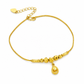 🔥50% OFF!!📢✨ Women's Double Layer Gold Tone Heart Charm Anklet with Small Beads – A Delicate Finishing Touch for Summer Looks, Layering & Thoughtful Gifts 💖