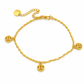 🔥50% OFF!!📢✨ Women's Double Layer Gold Tone Heart Charm Anklet with Small Beads – A Delicate Finishing Touch for Summer Looks, Layering & Thoughtful Gifts 💖