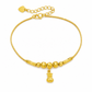🔥50% OFF!!📢✨ Women's Double Layer Gold Tone Heart Charm Anklet with Small Beads – A Delicate Finishing Touch for Summer Looks, Layering & Thoughtful Gifts 💖