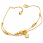 🔥50% OFF!!📢✨ Women's Double Layer Gold Tone Heart Charm Anklet with Small Beads – A Delicate Finishing Touch for Summer Looks, Layering & Thoughtful Gifts 💖