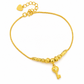 🔥50% OFF!!📢✨ Women's Double Layer Gold Tone Heart Charm Anklet with Small Beads – A Delicate Finishing Touch for Summer Looks, Layering & Thoughtful Gifts 💖