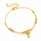 🔥50% OFF!!📢✨ Women's Double Layer Gold Tone Heart Charm Anklet with Small Beads – A Delicate Finishing Touch for Summer Looks, Layering & Thoughtful Gifts 💖