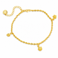 🔥50% OFF!!📢✨ Women's Double Layer Gold Tone Heart Charm Anklet with Small Beads – A Delicate Finishing Touch for Summer Looks, Layering & Thoughtful Gifts 💖