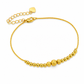 🔥50% OFF!!📢✨ Women's Double Layer Gold Tone Heart Charm Anklet with Small Beads – A Delicate Finishing Touch for Summer Looks, Layering & Thoughtful Gifts 💖
