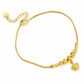 🔥50% OFF!!📢✨ Women's Double Layer Gold Tone Heart Charm Anklet with Small Beads – A Delicate Finishing Touch for Summer Looks, Layering & Thoughtful Gifts 💖