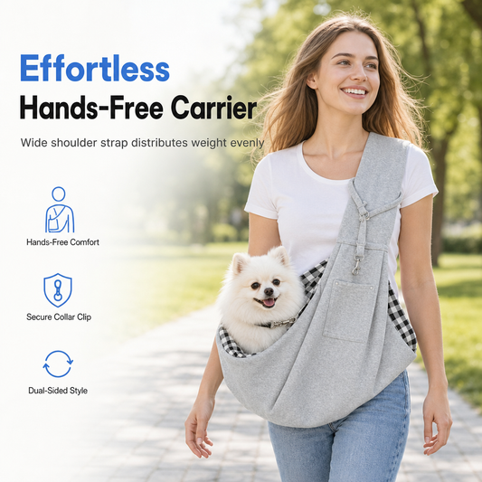 Portable Breathable Pet Carrier Sling Bag Single Shoulder Crossbody Travel Bag for Cats and Small Dogs