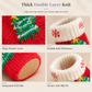 🎄 Christmas Knitted Chair Socks: Silent Floor Protection, Thick Felt, Stretch Fit
