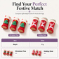 🎄 Christmas Knitted Chair Socks: Silent Floor Protection, Thick Felt, Stretch Fit