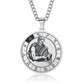♌ 50% OFF! ✨ Stainless Steel Spinning 12 Zodiac Medallion Pendant Necklace – Interactive Rotatable Kinetic Disc, Deep Laser-Etched Astrological Symbols, Surgical-Grade 316L Titanium Steel Waterproof & 23.6" Chain – All 12 Signs 🌌