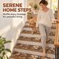 Cobblestone Pattern Diatomite Stair Tread Mat Water Absorbent Non Slip Trimmable Step Rug Easy to Clean