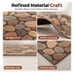 Cobblestone Pattern Diatomite Stair Tread Mat Water Absorbent Non Slip Trimmable Step Rug Easy to Clean