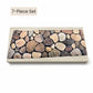 Cobblestone Pattern Diatomite Stair Tread Mat Water Absorbent Non Slip Trimmable Step Rug Easy to Clean
