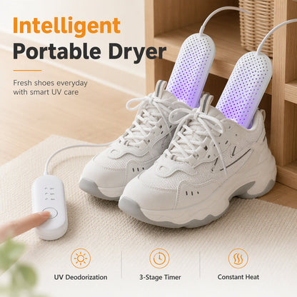 🔥50% OFF!!📢👟 Portable Shoe Dryer with UV Light & Timer – Dry Wet Shoes & Boots Faster, A Handy Way to Keep Footwear Fresh & Ready for the Next Day ✨