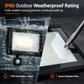 🔥50% OFF!!📢💡 50W Outdoor LED Flood Light – Smart PIR Motion Sensor, Remote Control & IP66 Waterproof Aluminium Security Light ✨