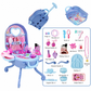 📢📢 50% OFF🎀 Kids’ Pretend Make-Up Vanity Suitcase – Portable Dress-Up Toy Set for Girls, Pack Up & Play Anywhere ✨