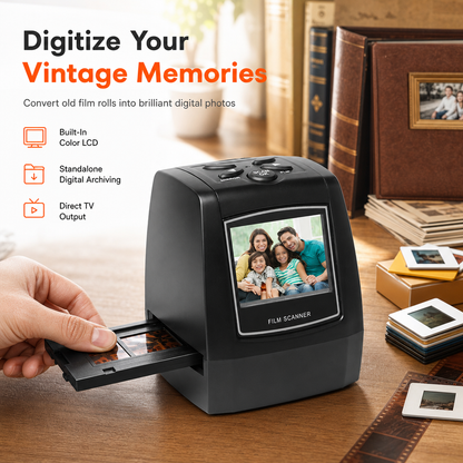 🔥50% OFF!!📢📷 Portable 35mm & 135 Film Scanner – 2.36" LCD Screen for Negatives & Slides ✨