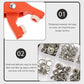 📢🔥BUY MORE SAVE MORE!!🧵 Sew-Free Snap Button Fastener Kit – Fix, Fasten & Customise Fabric Without Stitching, A Handy Kit for Quick Repairs & Craft Projects ✨