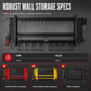 🛠️50% OFF NOW!📢🔩 Wall-Mounted Power Tool Organiser – Heavy-Gauge Steel Garage Storage 💪✨
