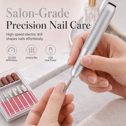 🔥50% OFF!!📢💅 Portable USB Electric Nail Drill Pen – Compact Manicure Tool for Easy At-Home Nail Care & Travel-Friendly Precision ✨