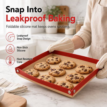 🔥50% OFF!!📢🍰 Non-Stick Silicone Baking Mat – Heat-Resistant Fibreglass Oven Liner for Macarons, Pastry & Everyday Baking ✨