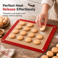🔥50% OFF!!📢🍰 Non-Stick Silicone Baking Mat – Heat-Resistant Fibreglass Oven Liner for Macarons, Pastry & Everyday Baking ✨