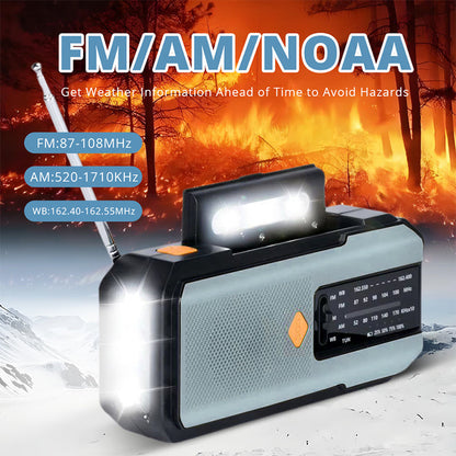 🔥50% OFF!!📢🌦️ Solar Hand-Crank Emergency Weather Radio – Stay Informed & Powered During Storms, Power Cuts & Off-Grid Trips ✨