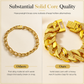 🔥50% OFF!!📢⌚ Men's Vietnamese Sand-Gold Style Bracelet – Matte Sandblasted Finish & Watch Clasp💎