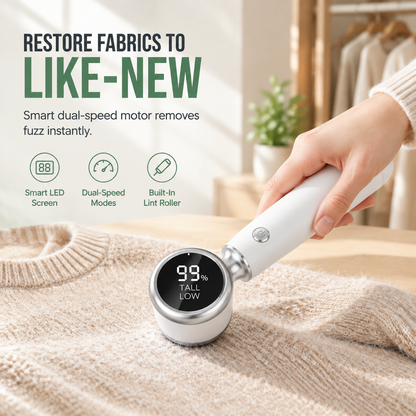 ⏳🔥LIMITED-TIME 50% OFF!⏰✨ Rechargeable Electric Lint Remover – Smart Digital Display, A Quick & Easy Way to Refresh Clothes, Sofas & Knitwear 🧥⚡