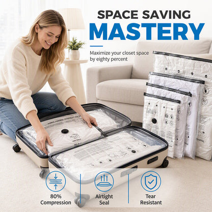 🔥50% OFF!!📢🧳 Space-Saving Vacuum Storage Bags – Compress Bulky Bedding & Clothes, Free Up Wardrobe Space in Minutes ✨