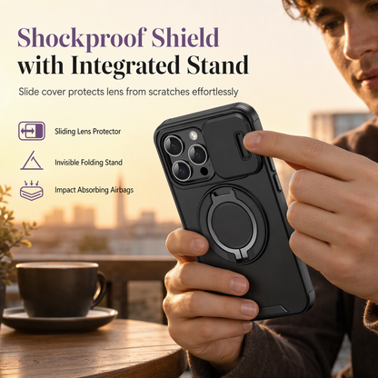 🔥50% OFF!!📢📱 Shockproof Phone Case with Sliding Cover & Kickstand – Keep Your Phone Protected & Hands-Free, A Smart Everyday Upgrade ✨