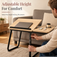 🔥50% OFF!!📢💻 Adjustable Laptop Bed Table with Cup Holder – 5 Height Levels & Folding Design, Study or Work Comfortably in Bed, on the Sofa or in a Dorm ✨