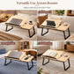 🔥50% OFF!!📢💻 Adjustable Laptop Bed Table with Cup Holder – 5 Height Levels & Folding Design, Study or Work Comfortably in Bed, on the Sofa or in a Dorm ✨