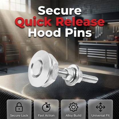 🔥LIMITED-TIME 50% OFF!⏰🚗 Universal Quick-Release Hood Pins – Secure, Easy-Install Bonnet Latch Kit, Keep Your Hood Firmly Fastened ✨