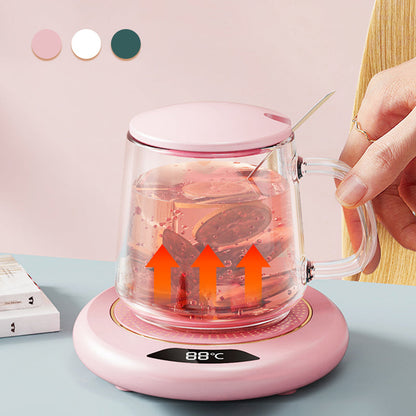 🔥BUY MORE SAVE MORE!!📢☕ Electric Coffee Mug Warmer with 3-Temp Settings – Keep Your Tea or Coffee Warm at Your Desk, No More Cold Sips Mid-Task ✨