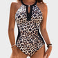【50% OFF】👙Visual-Slimming Color-Block One-Piece Swimsuit
