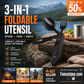 🎉🎉 Surprise 50% OFF! 🏕️ Must-Have for Outdoor Trips 🍴🥄 4-in-1 Outdoor Folding Multifunctional Cutlery Set – Compact, Portable & Perfect for Camping, Hiking & Picnics ✨