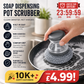 ⏳🔥LIMITED TIME OFFER!!⏰🧼 Scrubber Brush – Built-In Soap, Non-Scratch & Ergonomic✅