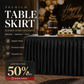 ⏳🔥LIMITED-TIME 50% OFF! ⏰🌹 Pleated Table Skirt for Events – Elegant Wrinkle-Resistant Decor | Perfect for Parties, Weddings & Gatherings